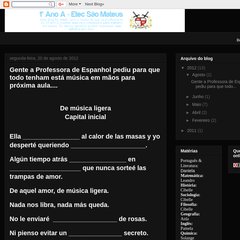 1º Ano A ~ Etec São Mateus