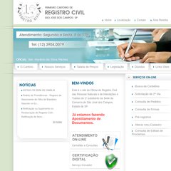 1registrocivilsjc.com.br &nbsp;LocalizaÃ§Ã£o, &nbsp;Contato, &nbsp;&Aacute;rea Restrita