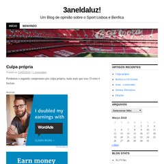 3aneldaluz | Um Blog de opinião sobre o Sport Lisboa e Benfica