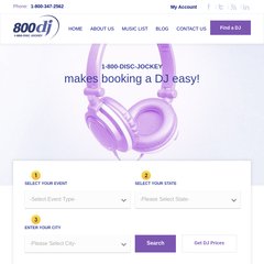 800dj.com Disc Jockey, DJ Services, Wedding DJ
