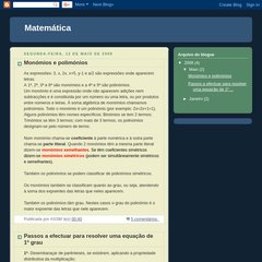 a-matematica8.blogspot.com Monómios e polimónios, 00:40, 00:34 a-matematica8.blogspot.com Monómios e polimónios, 00:40, 00:34
