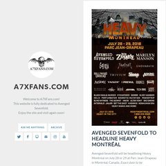 A7XFANS.COM | Welcome to Avenged Sevenfold Fans!