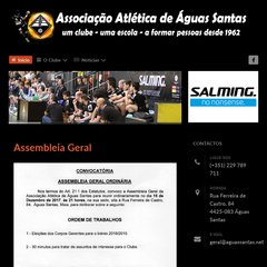  Treinos 28/NOV a 3/DEZ, Sugestões, Mensagem do Presidente, Corpos Sociais