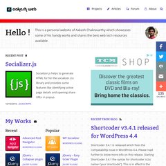 jQuery Plugins, Google Chrome Extensions, Javascripts, Generators  jQuery Plugins, Google Chrome Extensions, Javascripts, Generators