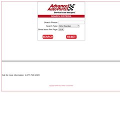 Advance Auto Parts MSDS Online