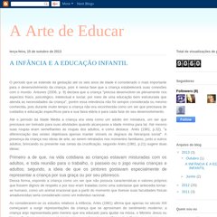 aartedeeducar2011.blogspot.com A INFÂNCIA E A EDUCAÇÃO INFANTIL, 16:02, Nenhum comentário: aartedeeducar2011.blogspot.com A INFÂNCIA E A EDUCAÇÃO INFANTIL, 16:02, Nenhum comentário: