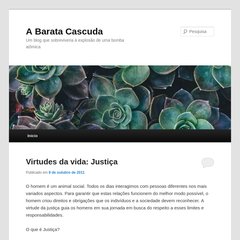 abaratacascuda.wordpress.com A Barata Cascuda, Início, ← Posts Anteriores