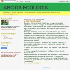 ABC DA ECOLOGIA ABC DA ECOLOGIA
