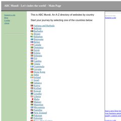 ABC Mundi - A-Z directory of websites by country - Country search engine ABC Mundi - A-Z directory of websites by country - Country search engine