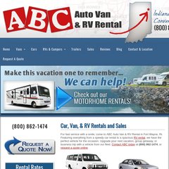 abcvanrental.com fort wayne rv rental, car rental, van rental abcvanrental.com fort wayne rv rental, car rental, van rental
