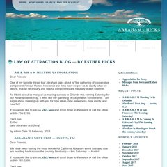Law of Attraction BLOG — by Jerry and Esther Hicks Law of Attraction BLOG — by Jerry and Esther Hicks