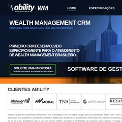 Ability WM - CRM para Financial Service, Gestoras de Patrimônio, Assets, Multi-Family