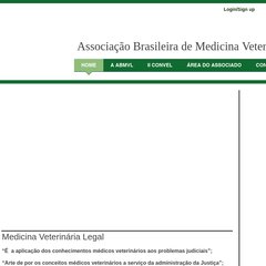 ABMVL - Associação Brasileira de Medicina Veterinária Legal ABMVL - Associação Brasileira de Medicina Veterinária Legal