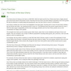 About Cherry Trees