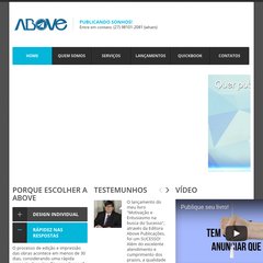 aboveonline.com.br editora, publicar livro, editar livro
