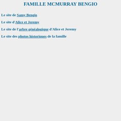 FAMILLE MCMURRAY BENGIO