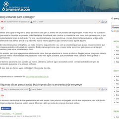 Bem vindo ao abramente.com! Bem vindo ao abramente.com!