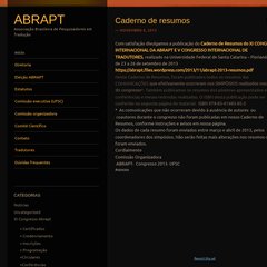 ABRAPT | Associação Brasileira de Pesquisadores em Tradução