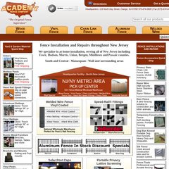 Bufftech, Academy Vinyl, Chain LinkFence, OrnamentalAluminum Bufftech, Academy Vinyl, Chain LinkFence, OrnamentalAluminum