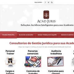 Solu&ccedil;&otilde;es Jur&iacute;dicas para Academias - P&aacute;gina Principal