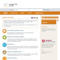 Acapela TTS for iPhone & iPad Acapela TTS for iPhone & iPad