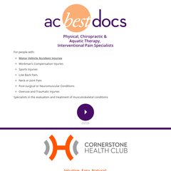 AC Best Docs | Aquatic, Physical Therapy, Pain Management | Cornerstone Fitness