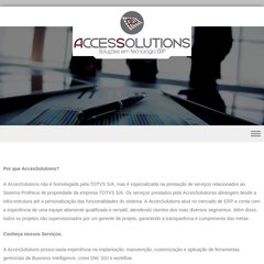 AccesSolutions - Consultoria ERP Microsiga / Protheus (TOTVS) e Soluções em Tecnologia AccesSolutions - Consultoria ERP Microsiga / Protheus (TOTVS) e Soluções em Tecnologia