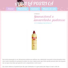 Yamasterol o amarelinho poderoso, Achei lá Postei cá, CABELO, FAÇA VOCÊ MESMA Yamasterol o amarelinho poderoso, Achei lá Postei cá, CABELO, FAÇA VOCÊ MESMA