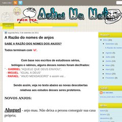 acheinaneet.blogspot.com Início, A Razão do nomes de anjos, 13:26 acheinaneet.blogspot.com Início, A Razão do nomes de anjos, 13:26