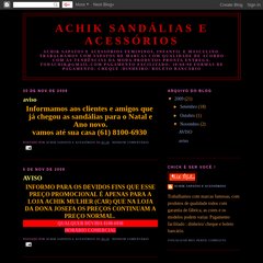 ACHIK SANDÁLIAS E ACESSÓRIOS ACHIK SANDÁLIAS E ACESSÓRIOS