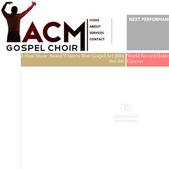 acmgospelchoir.com The Choir, Gigs, Performances