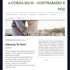 A CORDA EM SI – CONTRABAIXO E VOZ | Mateus Costa e Fernanda Rosa A CORDA EM SI – CONTRABAIXO E VOZ | Mateus Costa e Fernanda Rosa