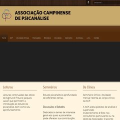 Associação Campinense de Psicanálise Associação Campinense de Psicanálise