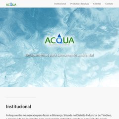 Acqua - Equipamentos para saneamento Acqua - Equipamentos para saneamento