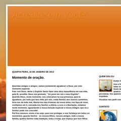 Acredite em Você! Acredite em Você!