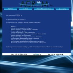 ACROM   -   Todos os serviços.   Uma só empresa.