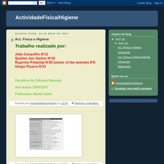 ActividadeFísica/Higiene ActividadeFísica/Higiene