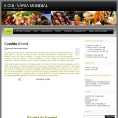 A CULINÁRIA MUNDIAL A CULINÁRIA MUNDIAL