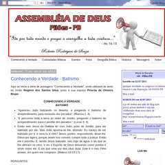 Igreja Evangélica Assembléia de Deus - Pilões/PB Igreja Evangélica Assembléia de Deus - Pilões/PB