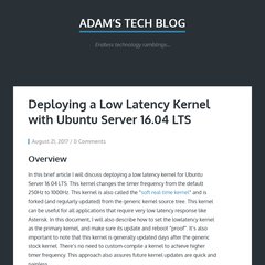 Adam’s Tech Blog