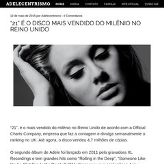 Adelecentrismo | O blog de notícias onde o mundo gira em torno da maior estrela Adelecentrismo | O blog de notícias onde o mundo gira em torno da maior estrela