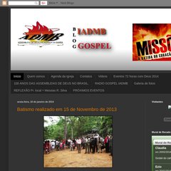 BEM VINDOS AO BLOG SITE OFICIAL DA ASSEMBLÉIA DE DEUS EM MORADA DA BARRA®
