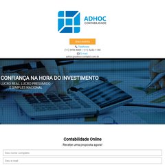 adhoccontabil.com.br Assessoria contábil, fiscal, recursos humanos adhoccontabil.com.br Assessoria contábil, fiscal, recursos humanos