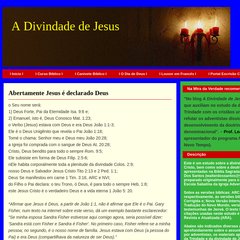 A Divindade de Jesus A Divindade de Jesus
