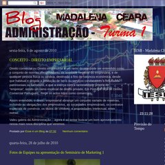 Blog da Turma 1 de Administração - Madalena CE Blog da Turma 1 de Administração - Madalena CE