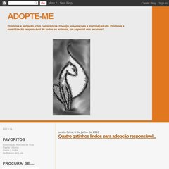 adopte-me.blogspot.com 05:36, 00:58, Eventos da Associação Animais de Rua adopte-me.blogspot.com 05:36, 00:58, Eventos da Associação Animais de Rua