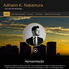 Adriano K. Nakamura: Breve apresentação Adriano K. Nakamura: Breve apresentação
