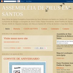 adsantosbelem.blogspot.com Início, Diretoria, CULTO AO VIVO adsantosbelem.blogspot.com Início, Diretoria, CULTO AO VIVO