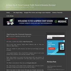 adsense tricks, high paying ads, keywords, Tips  adsense tricks, high paying ads, keywords, Tips