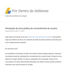 Por Dentro do AdSense Por Dentro do AdSense